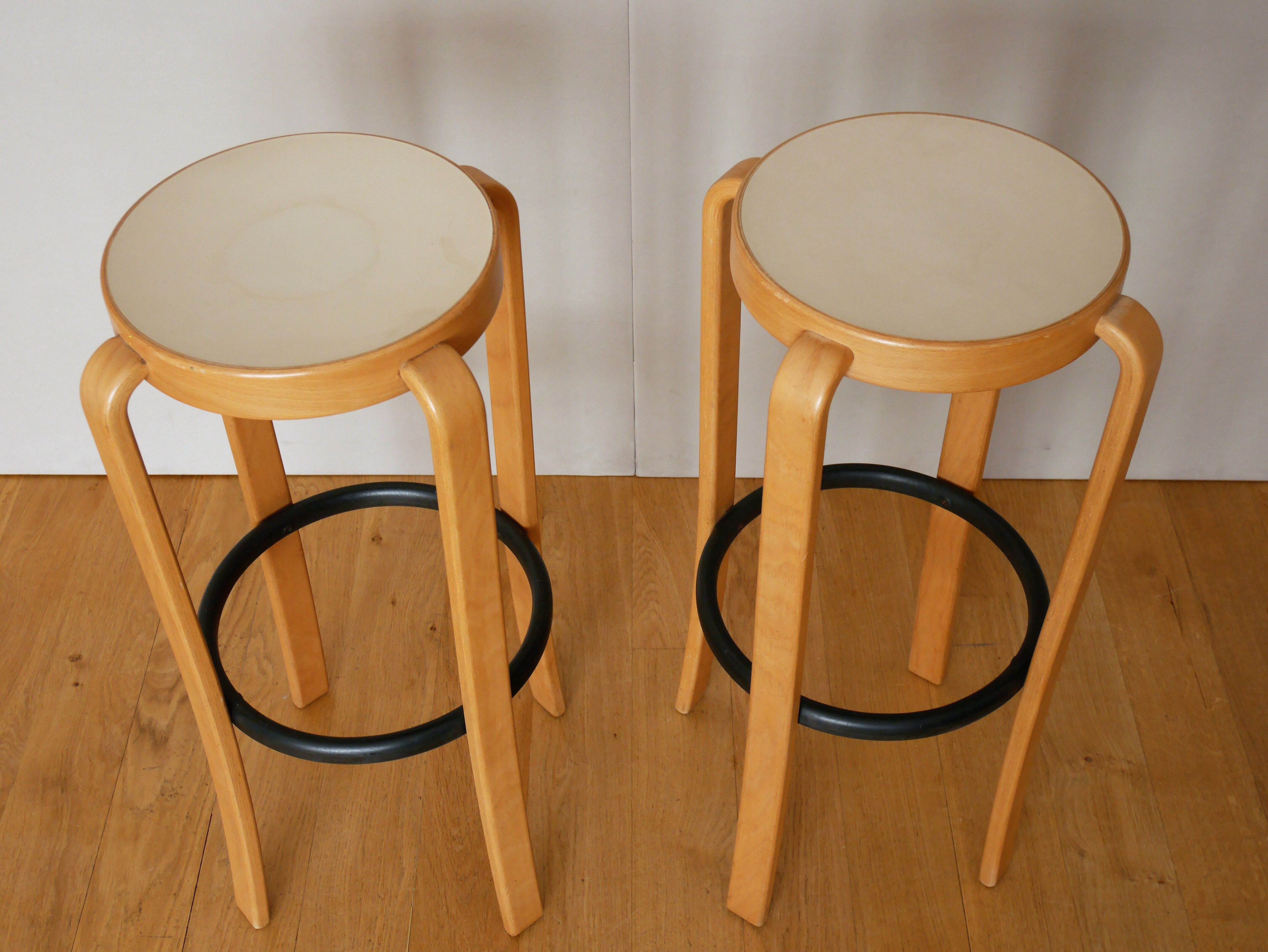 Set of 2 stools scandinavian thygesen and sørensen by magnus olesen