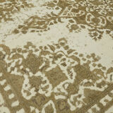 Handmade Turkish Contemporary 1980s 293 cm x 380 cm Beige Wool Carpet