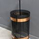 Metal and teak Umbrella stand 1960s
