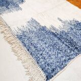 Moroccan Berber rug Boujaad ecru with colorful and mottled patterns 300x212cm