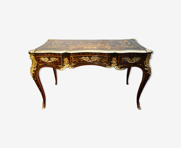 Bureau en marqueterie rococo