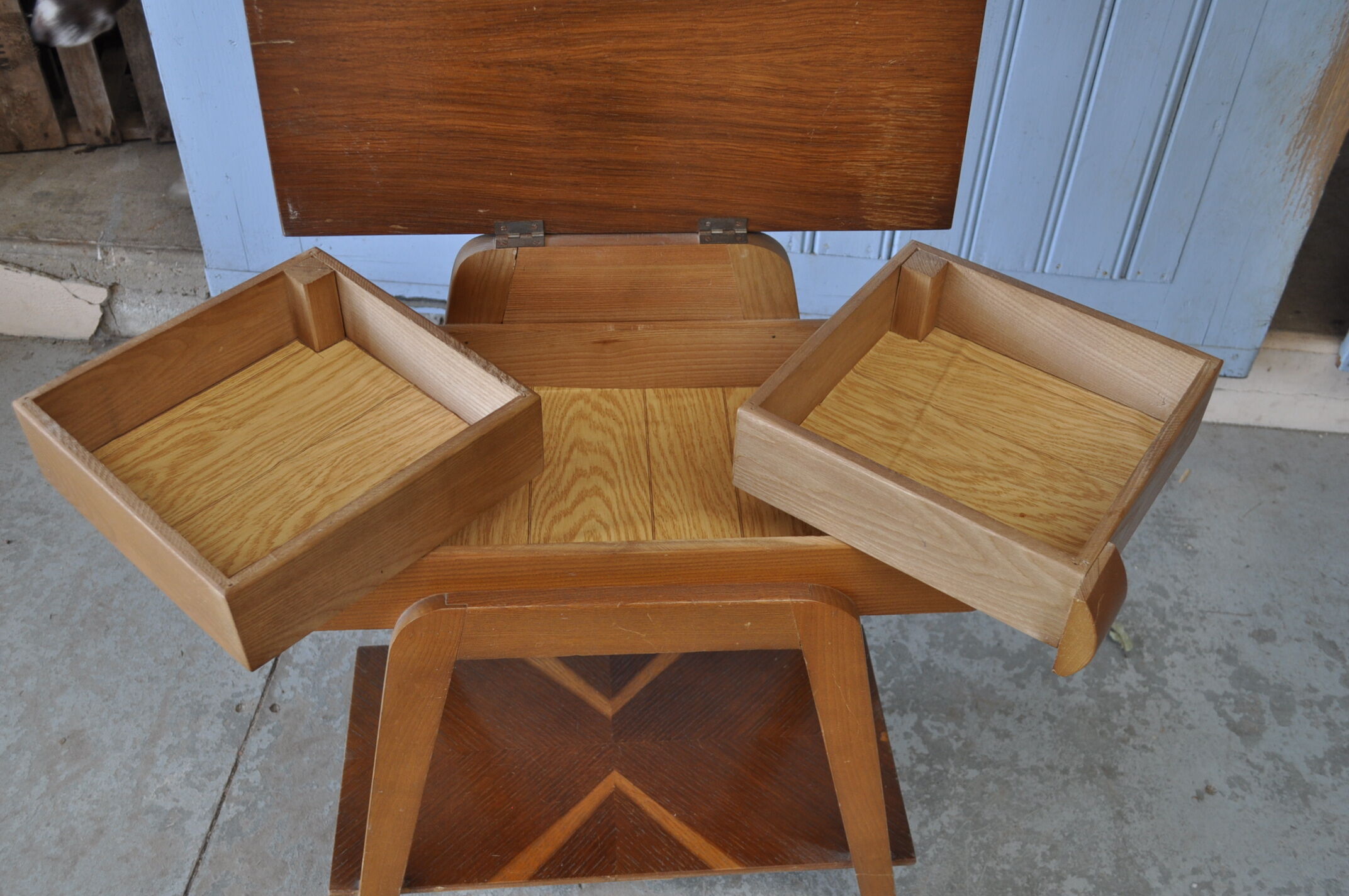 Vintage sewing basket