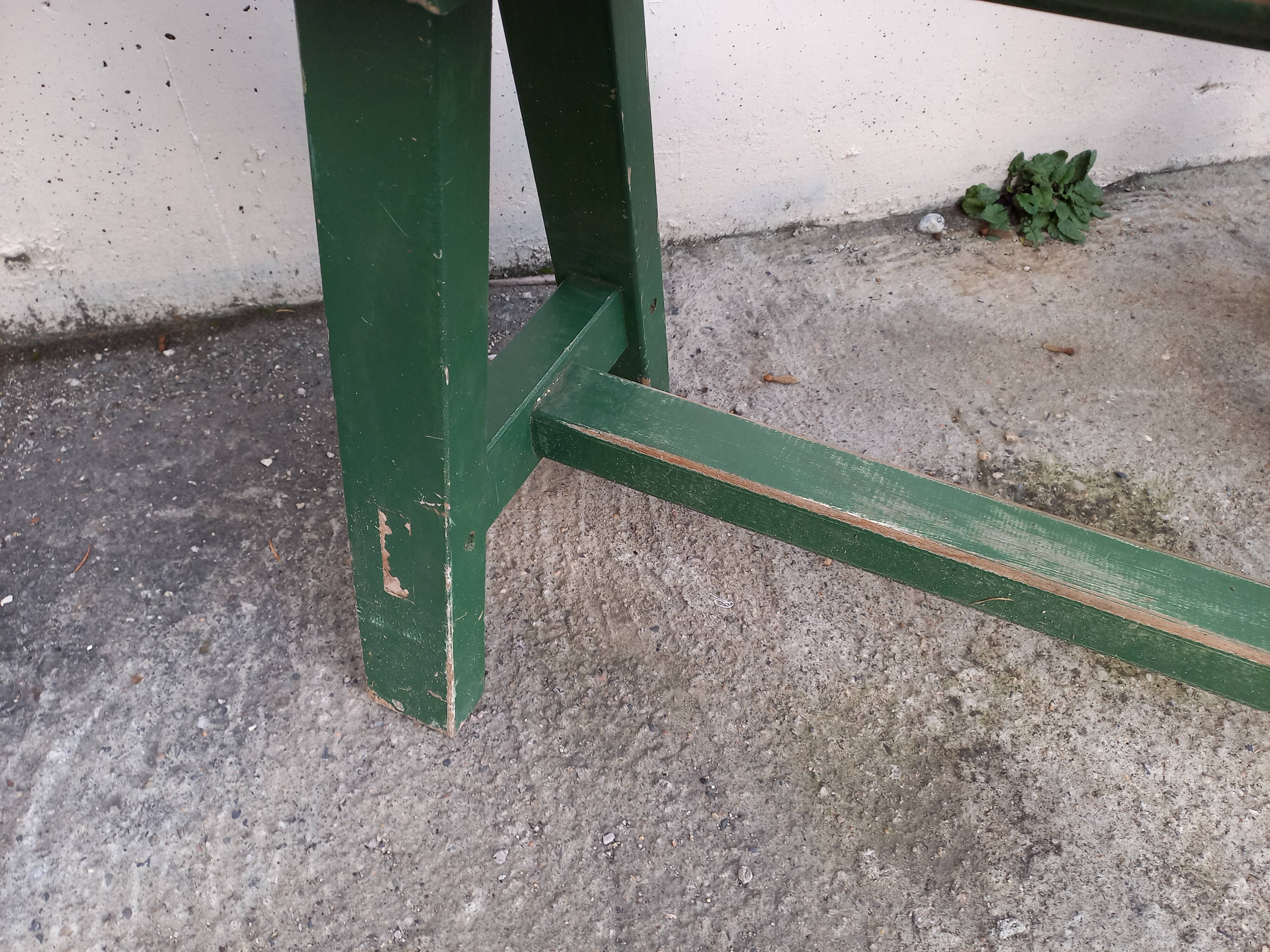 Benches of guinguettes, lot of 5