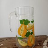 Carafe motif fruits