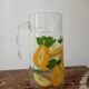 Fruit pattern decanter