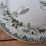Set of 2 small ironstone plates Saint Amand and Hamage Modern Style model