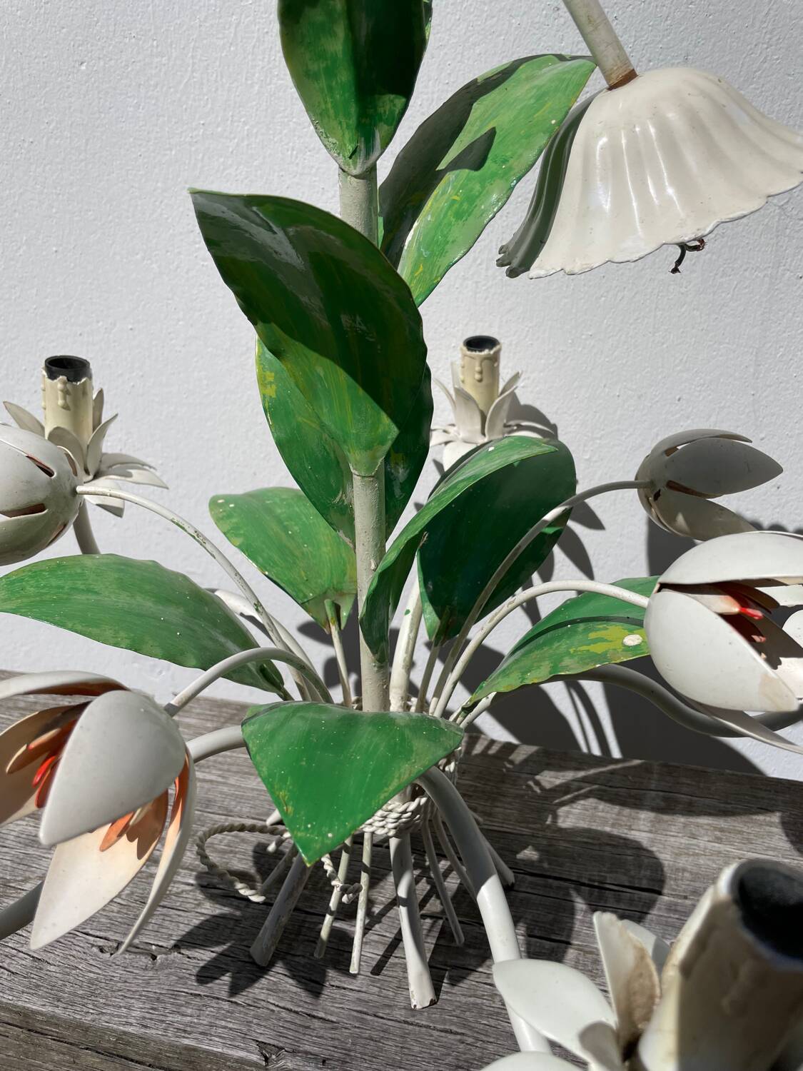 Metal flower bouquet ceiling chandelier