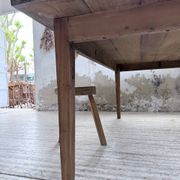 Farm table pitch pine 2 x 1 m from the 1950s
