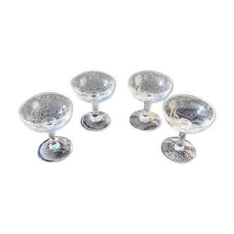 1 lot de 4 coupes à champagne