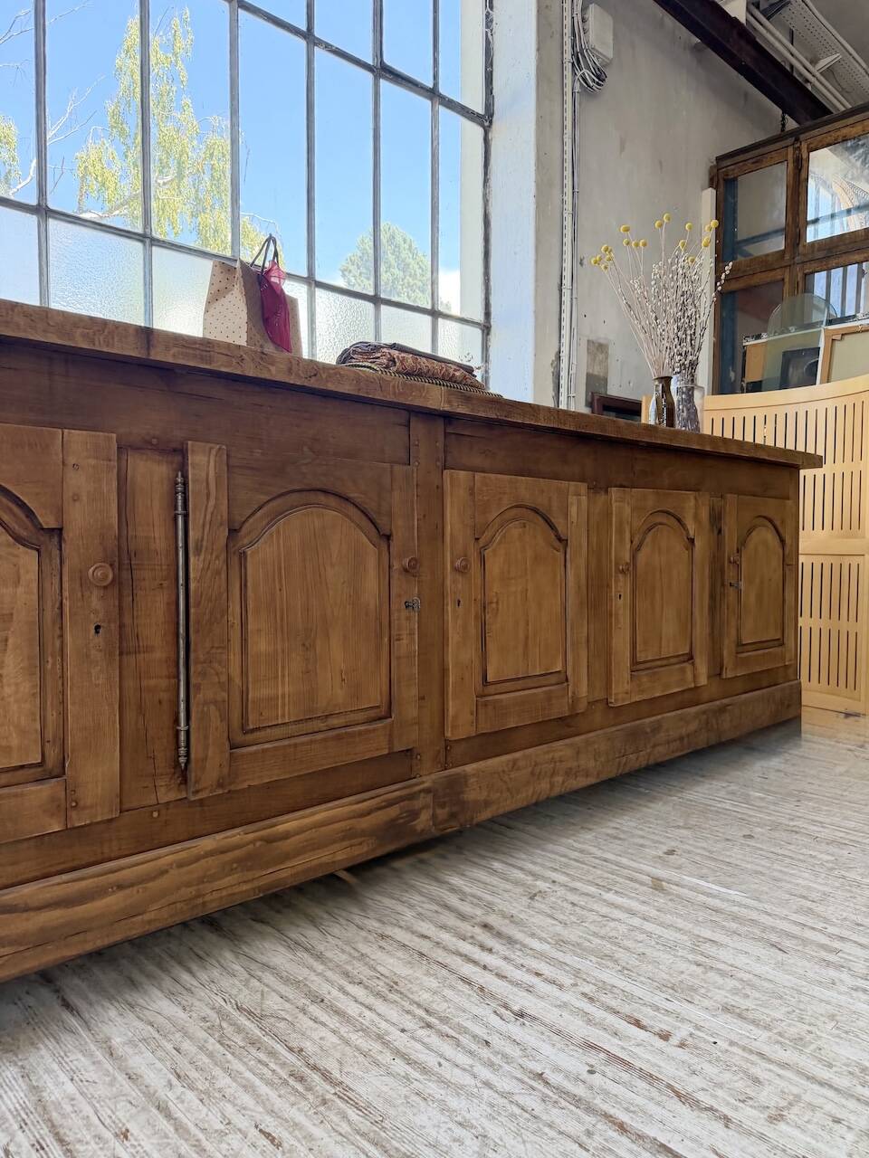 Rustic sideboard XXL 4m solid oak 1950