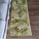 Vintage coffee table 70s chrome base and top resin effect marble green water