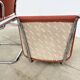 Pair of Marcel Breuer B64 Knoll armchairs in coral fabric