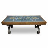 Vintage tile-top coffee table, 1970s, Europe
