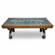 Table basse vintage à plateau en carreaux, années 1970, Europe