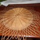 Vintage wicker sun mirror 58cm