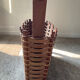 Scandinavian magazine door in wood and rattan