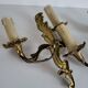 Antique Pair of Louis XV Style Gilt Metal Wall Sconces - 2 Lights