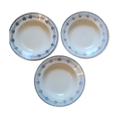 Choisy le Roi Boulenger 3 assiettes creuses modèle Parmentier Terre de Fer