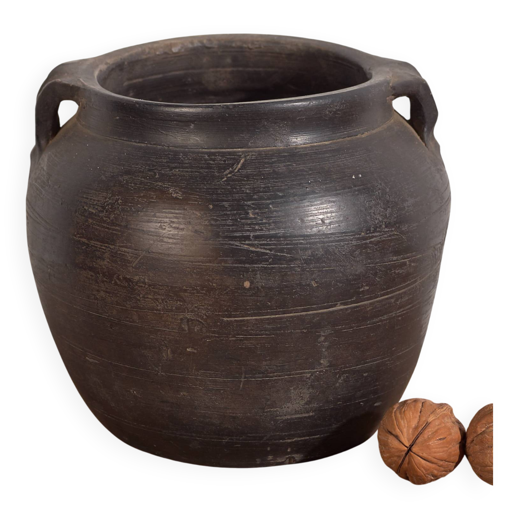 Small antique dark-colored vase (circa 1900) #1