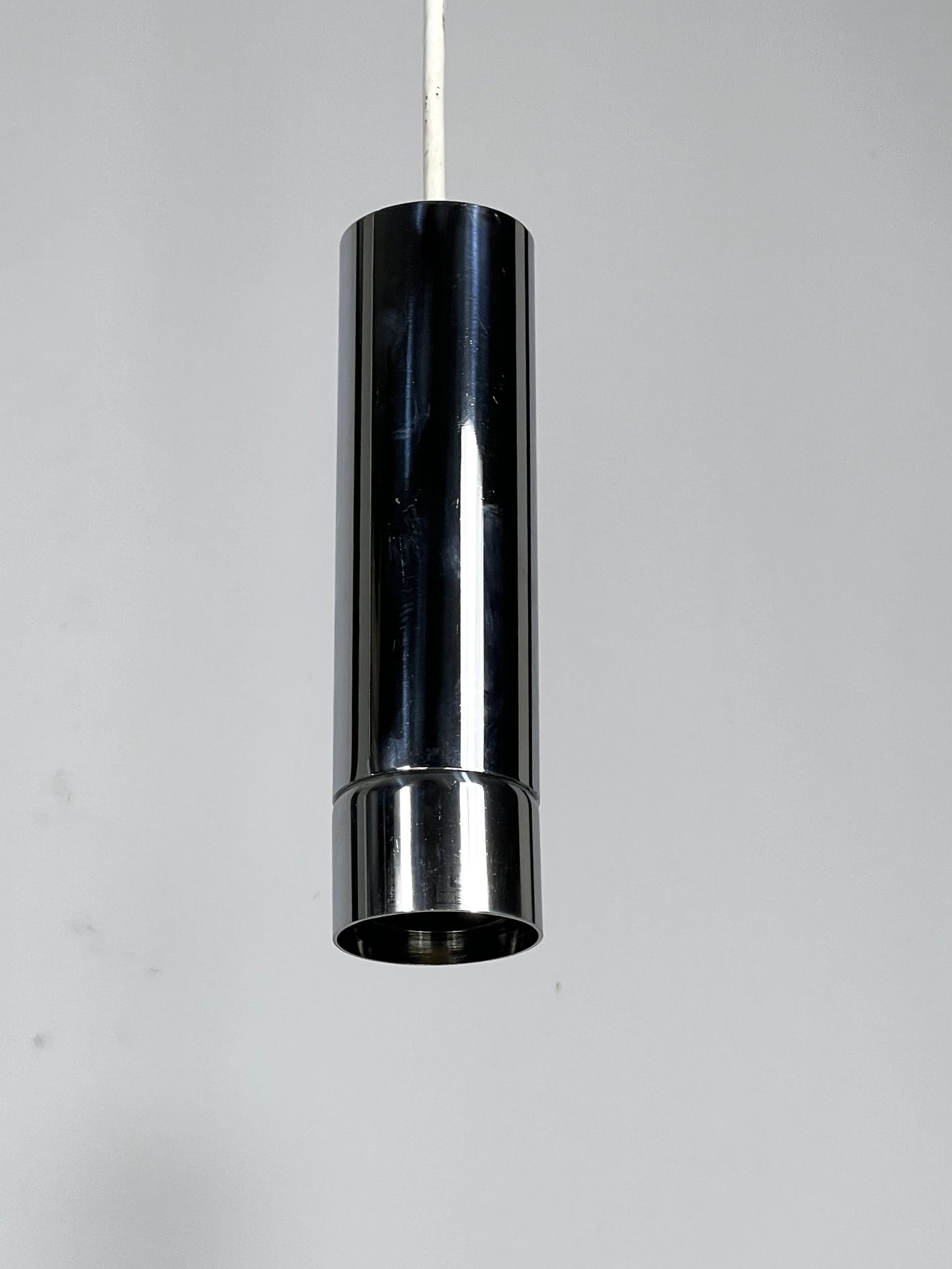 Stilux Milano, set of two chrome pendant lamps from 70s
