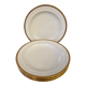 Christmas Pop up 2022 - 4 porcelain plates, gilded décor