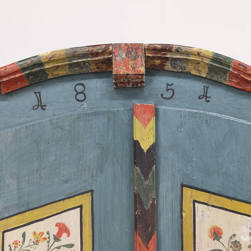 Painted Folk Art Bridal Cabinet 1851