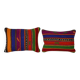 Set of 2 vintage kilim cushion covers 33x51 cm