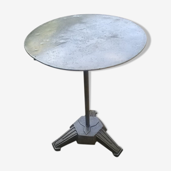 Bistro table, art deco pedestal, year 1930