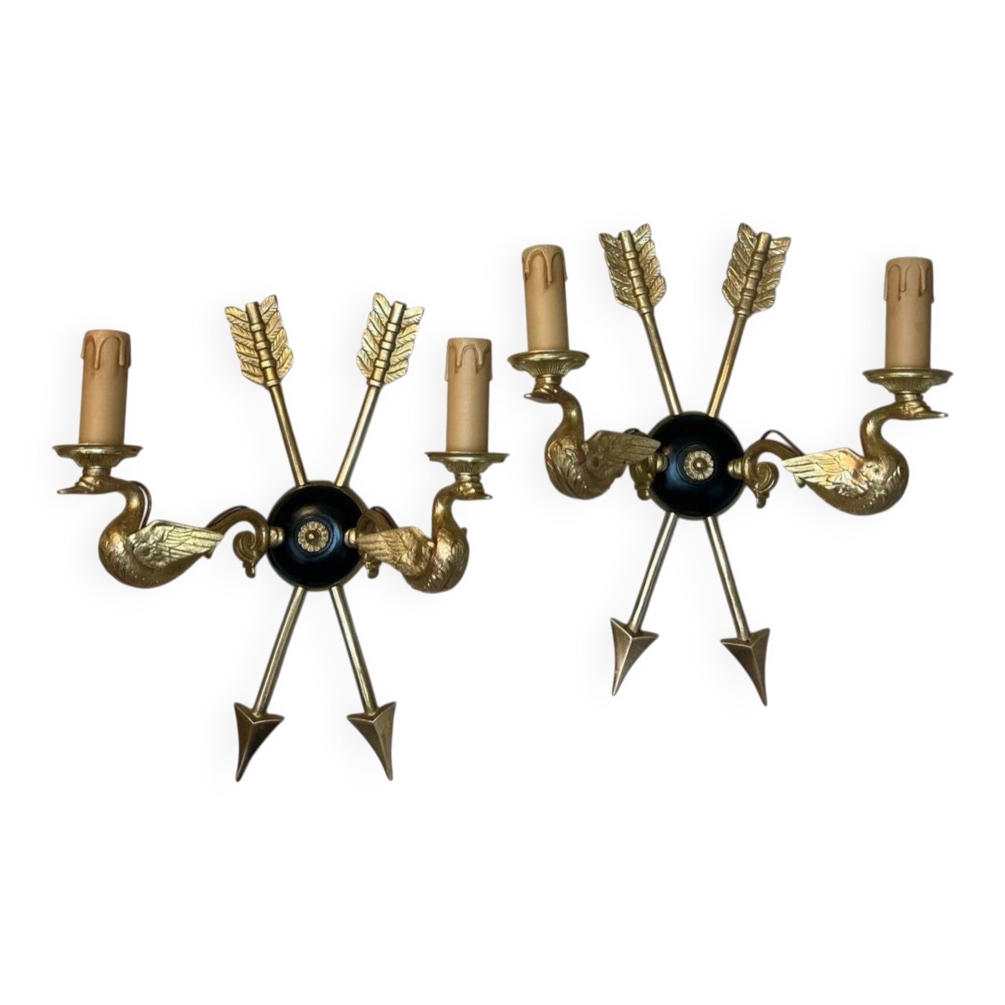 Pair of Empire style wall sconces
