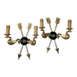 Pair of Empire style wall sconces