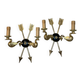 Pair of Empire style wall sconces