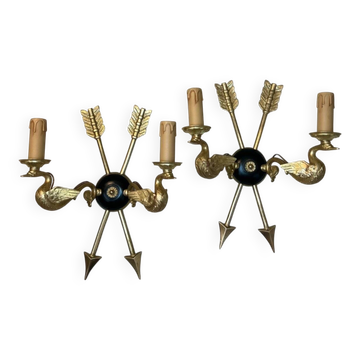 Pair of Empire style wall sconces