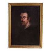 Portrait antique espagnol d'un gentleman du XVIIIe siècle.