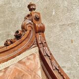 Antique sofa seat classic hall bench old pink