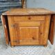 Antique Swedish table folding table with plenty of storage space