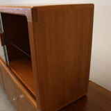 johannes Andersen teak lighted display cabine For Silkeborg Denmark