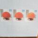 Lampe champignon tactile orange