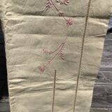 Sheet 2 places linen new embroidered BD pink dark beige canvas