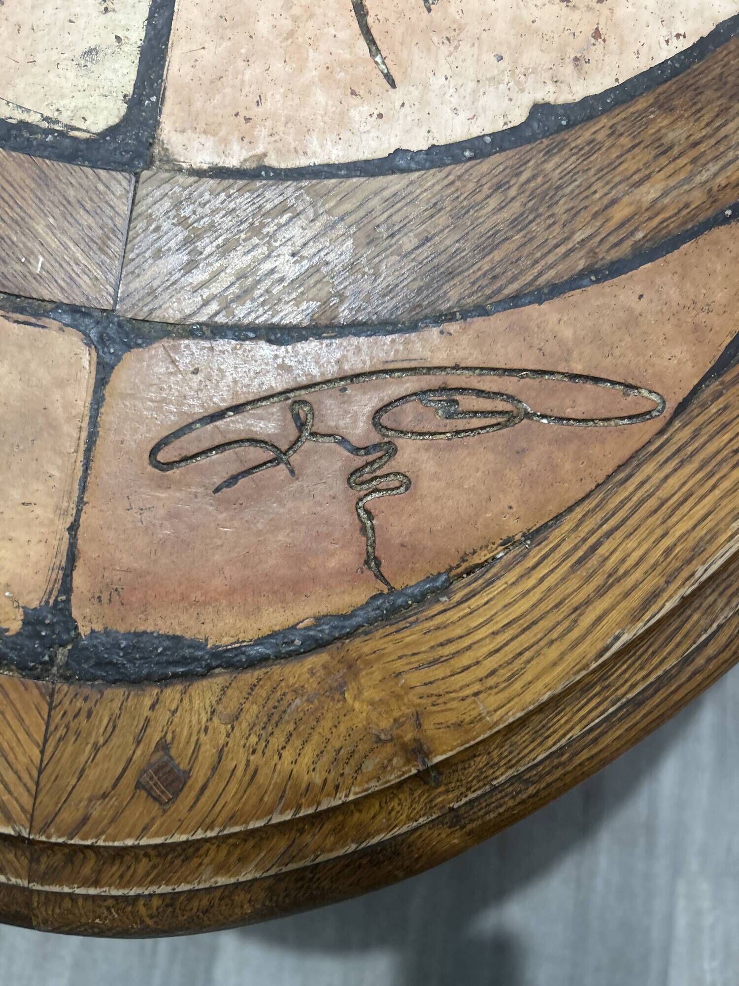 Round coffee table Roger Capron Vallauris - Model "Les Herbiers" - Diameter