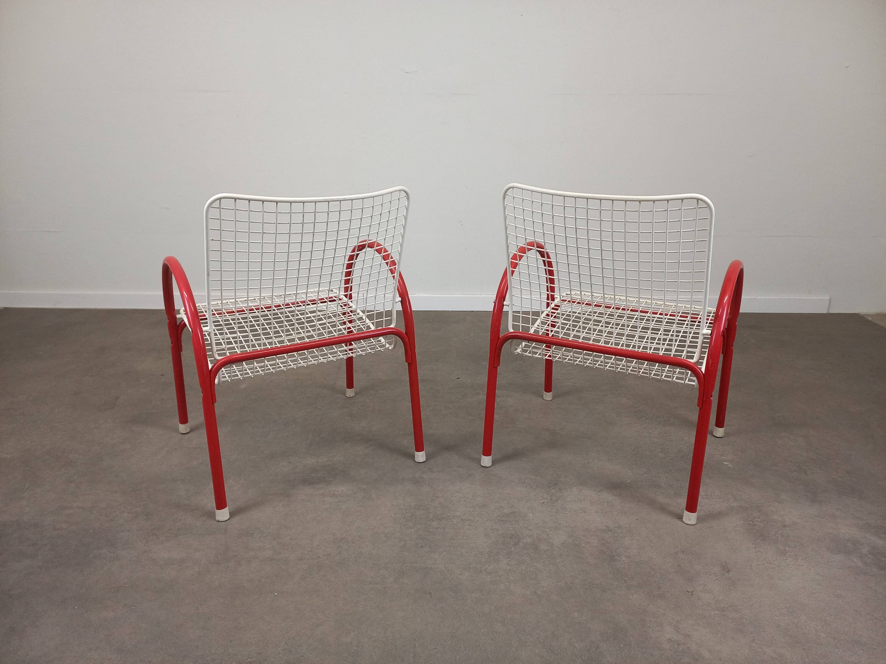 Pair of Emu Rio garden armchairs