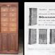 Shannon notary's filing cabinet, in solid mahogany (circa 1900)