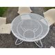 Salon de jardin fer forgé table + 5 fauteuils