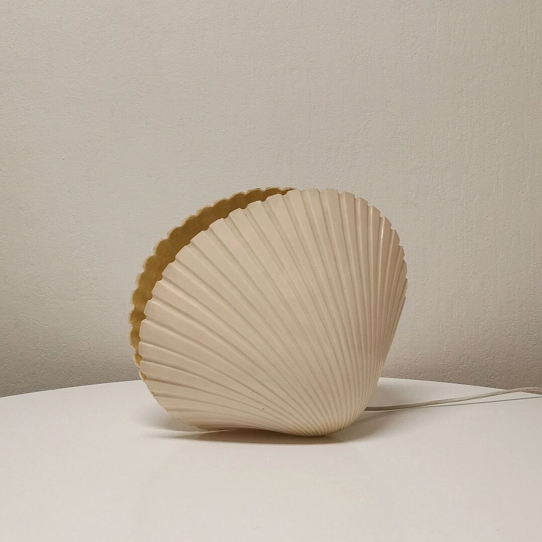 Shell lamp by Michèle Mahé, Diffusion Disderot, Roche Bobois distribution 1970