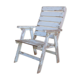 Vintage wooden folding garden chair