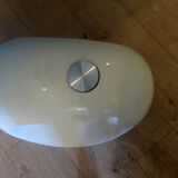 Vintage, oval, egg-shaped coffee table