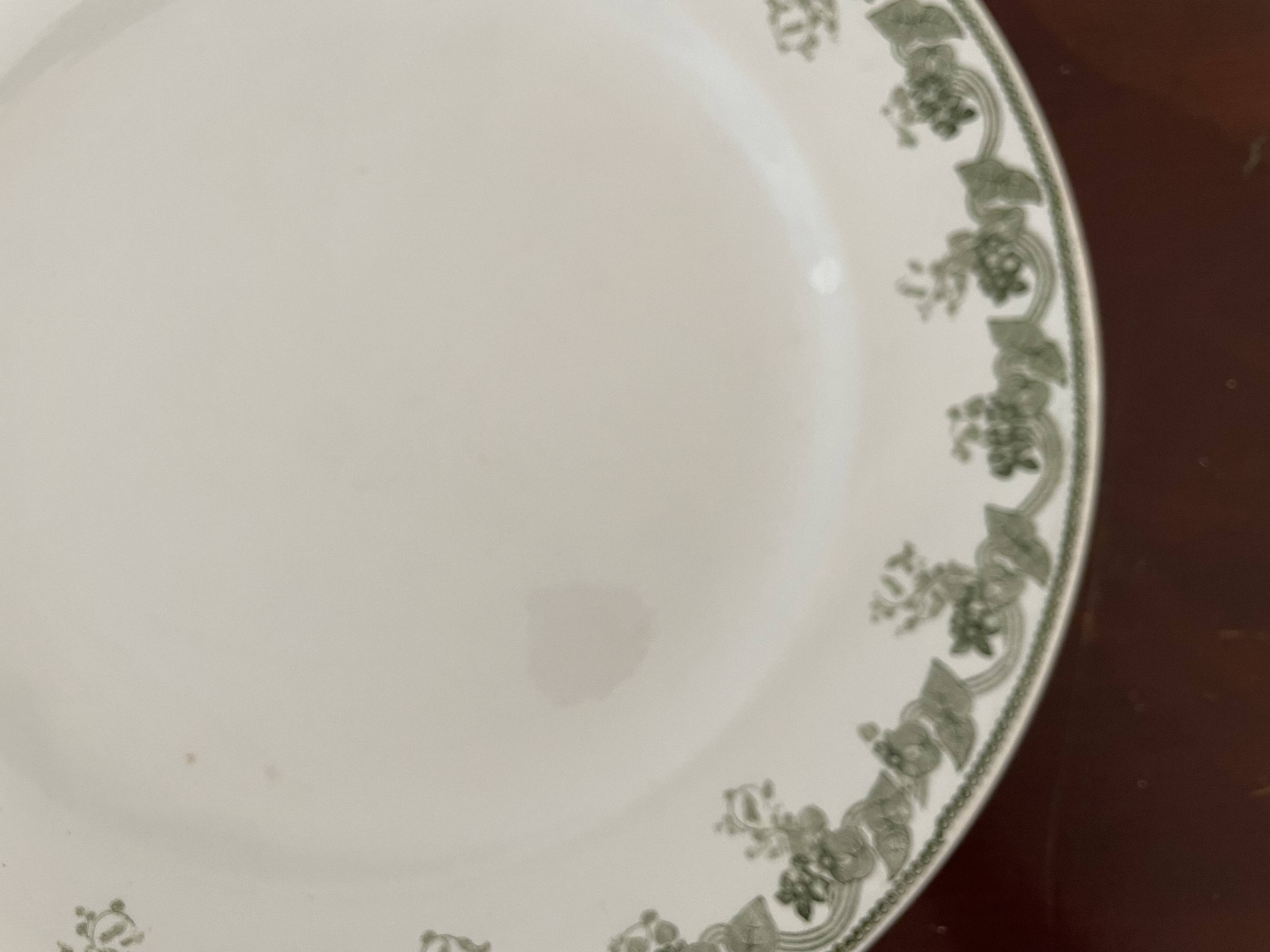 Round ironstone dish Moulin des Loups & Hamage Nord Violetta model