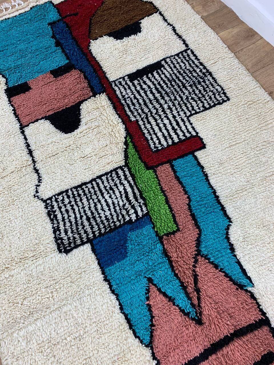 Handmade Moroccan Berber rug 250 x 150 cm