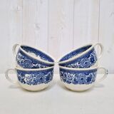 4 blue cups Villeroy & Boch