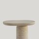 "Table d'appoint en travertin "Bold