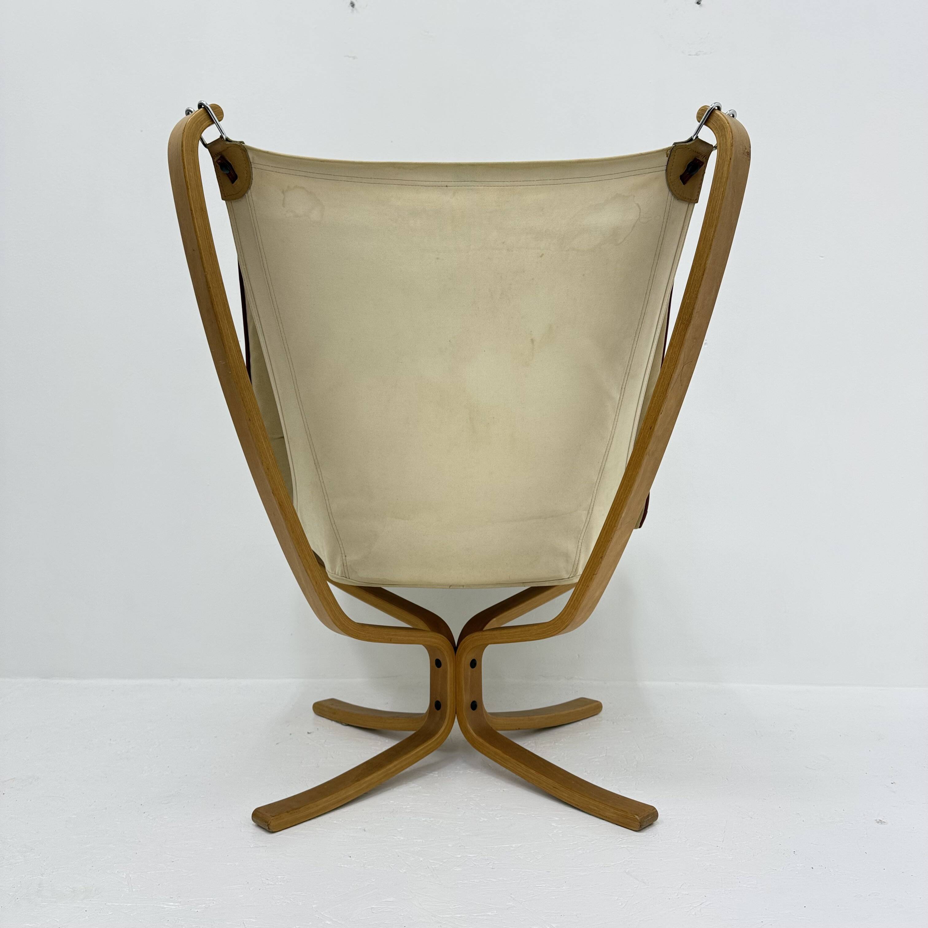Falcon Leather Lounge Chair by Sigurd Ressel for Vatne Møbler, 1970s